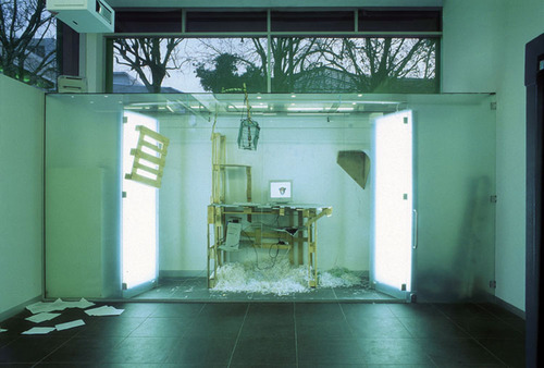 An installation in a gallery.