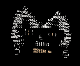 The Thursday Trader is an interactive work created with HTML using ASCII design features. The work is focused on the ordinary need to fulfill basic life-giving functions and references a wider in-game world just out of reach.
