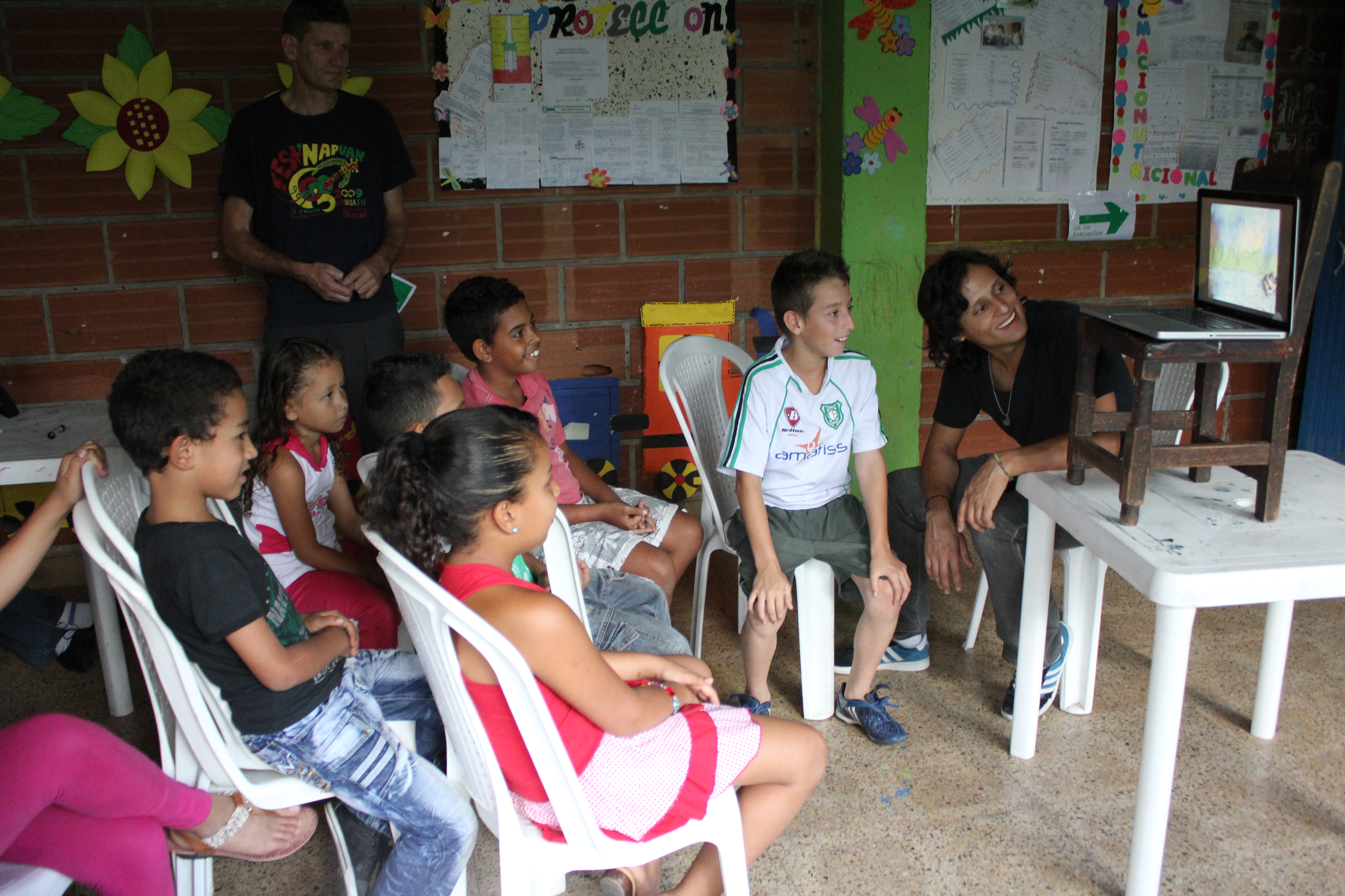 A room of children.